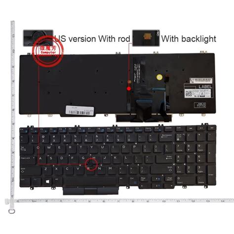 NEW US Laptop Keyboard For DELL PRECISION 15 7530 M7530 E7530 7730 7740