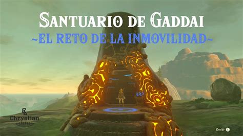 Santuario De Gaddai El Reto De La Inmovilidad Zelda Breath Of The Wild Youtube