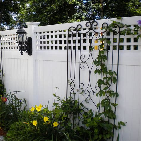 Decorative Square Lattice Pvc Garden Fence Outdoor Vinyl Privacy Lattice Fence Quality Plastic