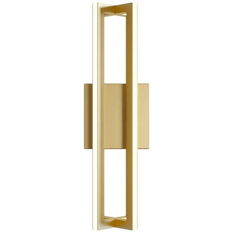 AFX Cass 16 High Gold Metal LED Modern Wall Sconce Lampsplus