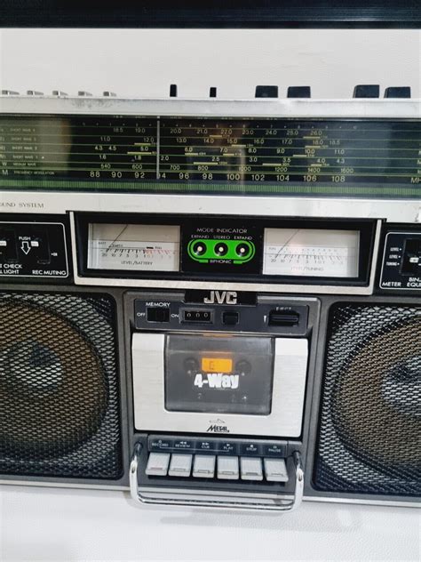 Vintage Jvc Rc W Ii Boombox Ghettoblaster Stereo Radio Cassette