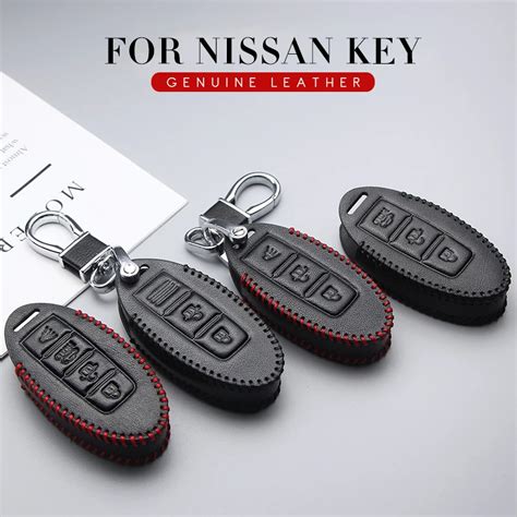 Kukakey Genuine Leather Car Key Case Cover Car Styling For Nissan