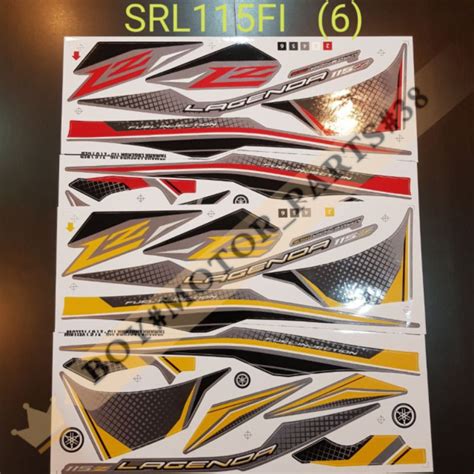 Yamaha Lagenda Srl Fi Srl Zr Body Sticker Ready Stock