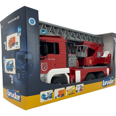 Bruder Fire Truck Toy / Emergency Response Vehicle Toy / Light and ...