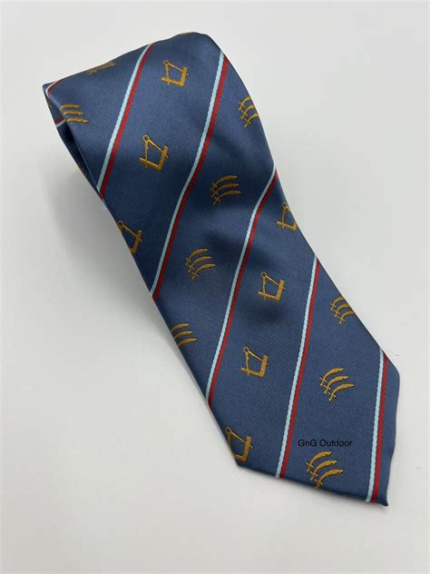 New Essex Lodge Tie Essex Masonic Regalia Light Blue Neck Tie Masonic