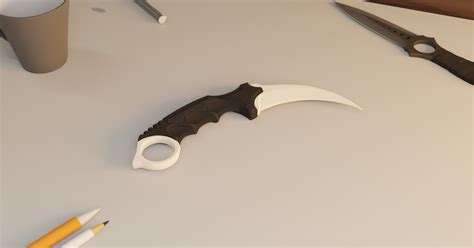 Karambit Knife Cs Go 3d File By Ratamojada Download Free Stl Model