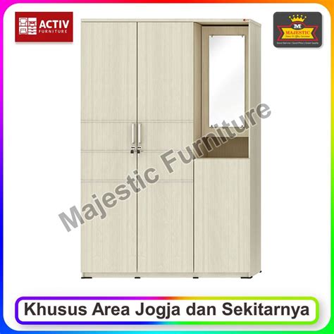 Lemari Pakaian Pintu Cermin Activ Spin Lpm Jogja Lazada