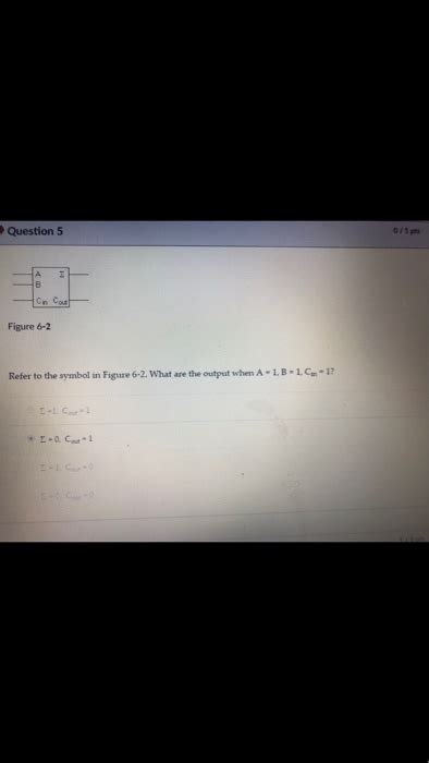 Solved Question 5 Figure 6 2 Refer To The Symbol In Figure