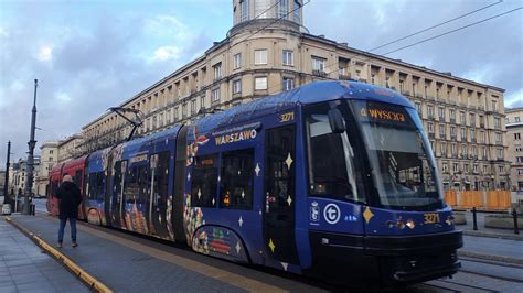 Warszawa Polska Christmas Tram In Warsaw Tramwaj Wi Teczny