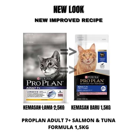 Jual Pro Plan Adult Cat 7 Formula Salmon Tuna 1 5 Kg Makanan