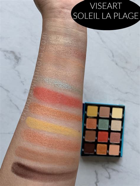 Viseart Paris Soleil La Plage Eyeshadow Palette Swatches And Review