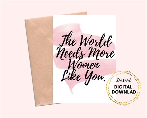 Printable The World Needs More Women Like You International Etsy Canada