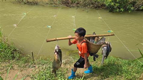 Full Video 90 Days Orphan Boy Khai Makes Fish Traps Harvests Catfish