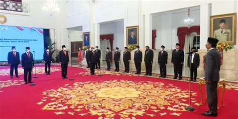 Reshuffle Kabinet Daftar Lengkap Menteri Dan Wamen Baru Kabinet Jokowi