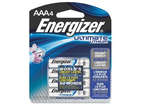 Energizer Batteries L92sbp 4 4pk Ultimate Lithium Aaa