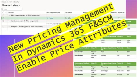 New Feature Pricing Management With Attributes In Dynamics 365 Fandscm