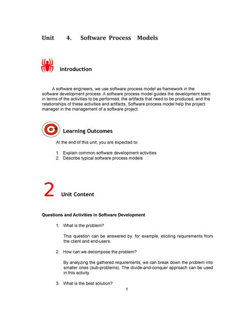 Software Process Models Unit 4 Software Process Models Introduction A Software Engineers