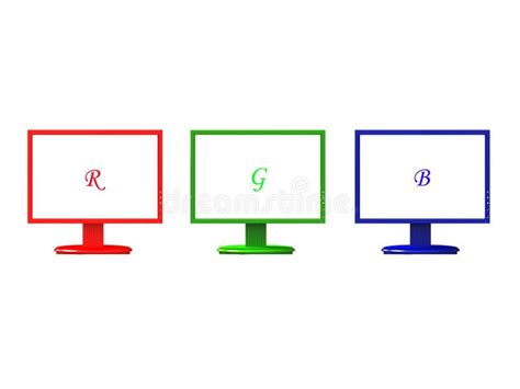 Computers monitors RGB stock image. Image of green, monitors - 10006839