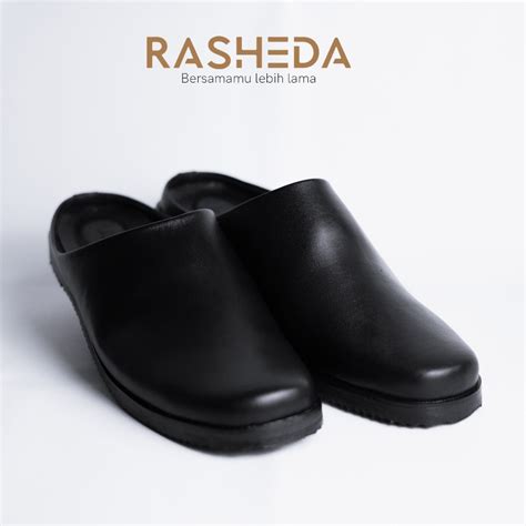 Jual Sandal Sepatu Pria Kulit Asli Rasheda Series Gr Selop Tutong