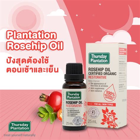 Thursday Plantation Rosehip Oil Restorative 25ml Shopee Thailand