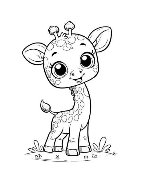 Free Giraffe Coloring Pages