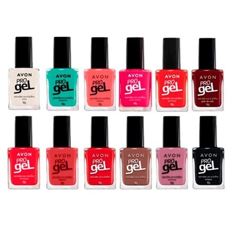 Esmalte Avon Pro Gel Cor E Brilho Linha Profissional Shopee Brasil