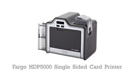 Fargo Hdp Single Sided Card Printer Youtube