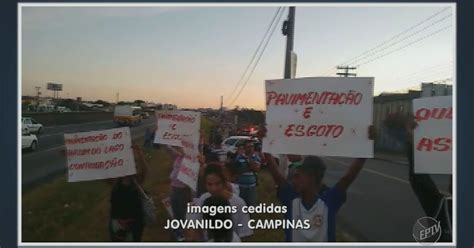 G1 Moradores Protestam Contra Buracos Em Ruas Do Oziel Em Campinas