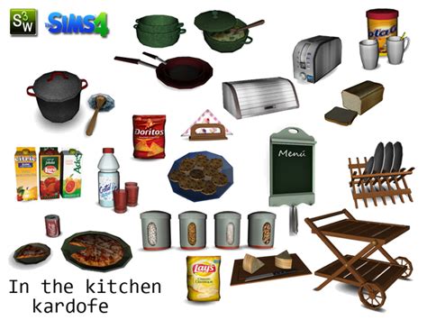 In The Kitchen Clutter By Kardofe - Sims 4 Decor