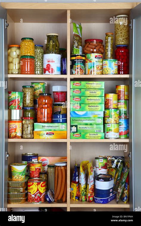 Kitchen Cabinet With Food