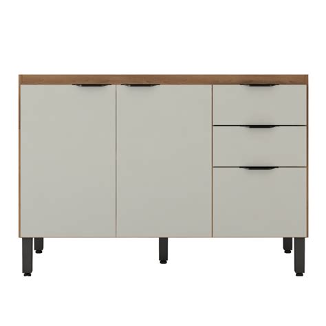 Balcão Para Pia 3 Gaveta Firenze Nude Prime Tx Sem Tampo Shopee Brasil