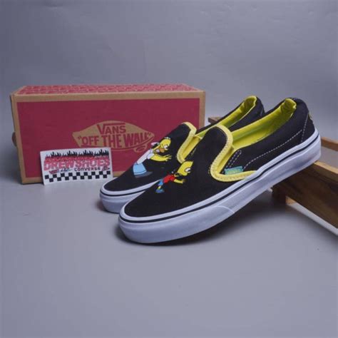 Jual Vans Slip On The Simpsons Homer Bart Shopee Indonesia