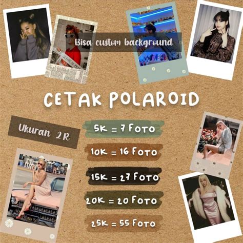 Jual Cetak Polaroid Proses Cepat Bisa Cod Wajib Baca Deskripsi