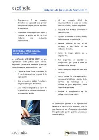 ISO 20000 GESTIÓN DE SERVICIOS TI PDF