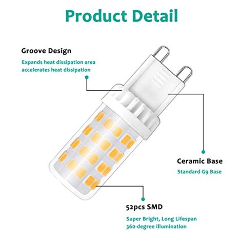 Bombillas G9 Led 5w Neutra 4000k 450lm 51 Smd Leds G9 40w 50w