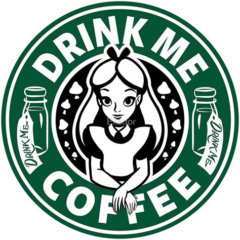 Drink Me Coffee By Ellador Disney Starbucks Disney Alice Alice In