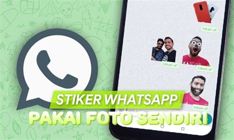 memasang stiker wa