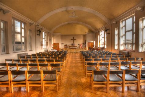 Empty Chairs In The Church Stock Photo Image Of Pattern 39503192