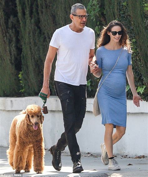 Jeff Goldblum And Pregnant Wife Emilie Livingston Walk Hand In Hand