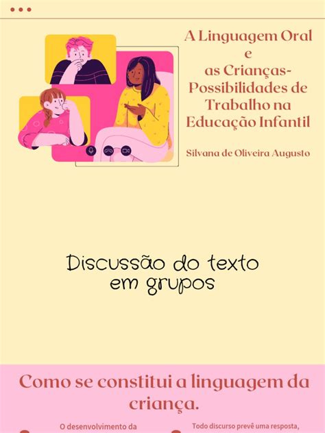 Linguagem Oral E Escrita Na EducaÇÃo Infantil Pdf Escrita Alfabetização