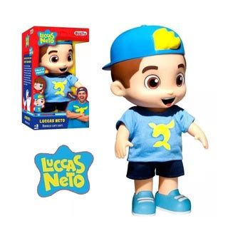 Boneco Luccas Neto Brinquedo Infantil Original Fala Frases Cm