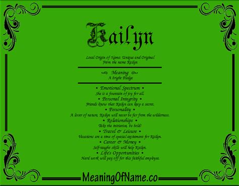 Kailyn Meaning Of Name