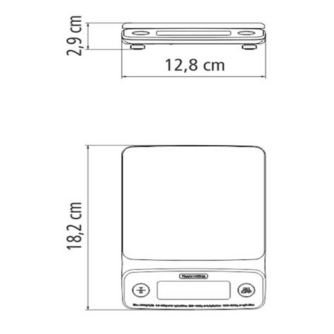 Balança Digital de Alta Precisão para Cozinha Tramontina Adatto