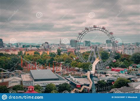 View from the Prater Ferris Wheel in Vienna Editorial Photography ...