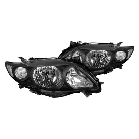 Lumen® Toyota Corolla 2009 Black Factory Style Headlights