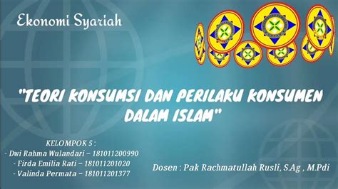 Teori Konsumsi Dan Perilaku Konsumen Dalam Islam Ekonomi Syariah