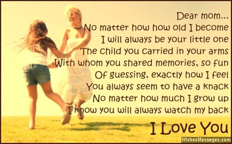 I Love You Poems for Mom – WishesMessages.com