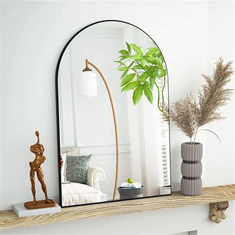 Harritpure 24 X36 Arched Bathroom Mirror Wall Mounted Mirror Black Arch Mirror