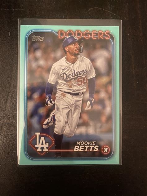 2024 Topps Series 1 Aqua Fanatics Exclusive MOOKIE BETTS Dodgers EBay