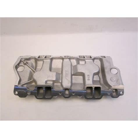 Garage Sale Edelbrock 5418 Small Block Chevy 3x2 3 Bolt Carb Intake Manifold